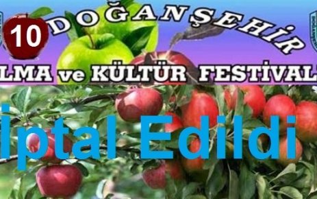 Doğanşehir Elma Festivali İptal Edildi