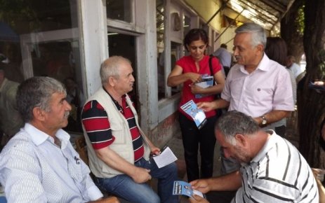Hdp Cumhurbaşkanlığı Şeçimi için Doğanşehir'de Esnaf Ziyaretinde Bulundu