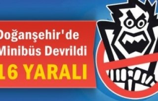 Doğanşehir'de Minibüs Devrildi 16 Yaralı